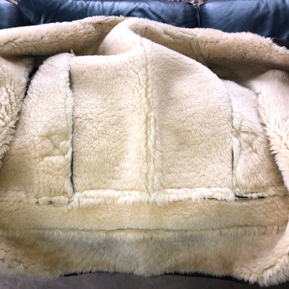 Warm Winter ❄️ leather vest shearling mountain man - Picture 7 of 11